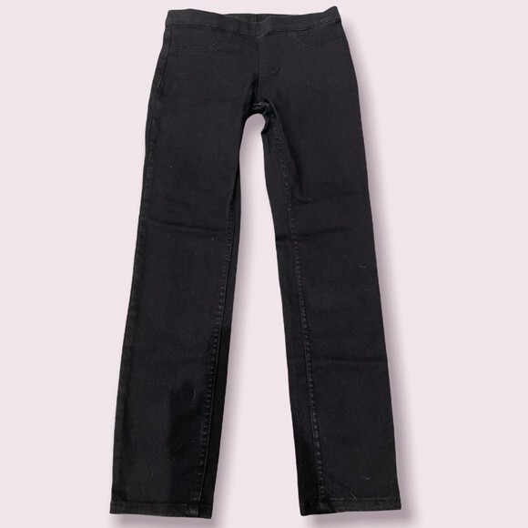 H&M Kids Super Soft Denim Leggings in Black SZ 7 EUC - Picture 1 of 3